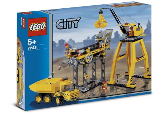 Klocki LEGO Plac Budowy, Dźwig, Ciężarówka