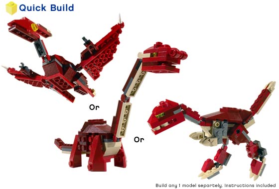 Klocki LEGO Prehistoryczne Dinozaury