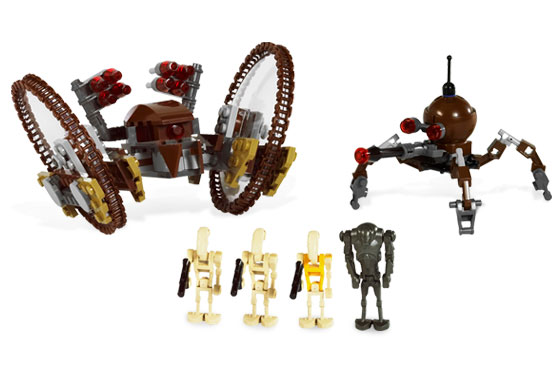 Klocki LEGO Hailfire Droid & Spider Droid