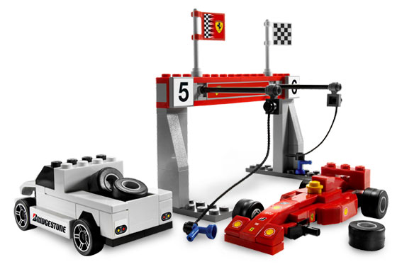 Klocki LEGO Ferrari F1 - Stacja Przeglądowa